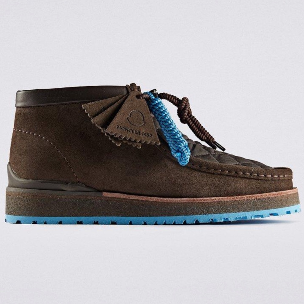 Clarks x Moncler MONWALLABEE
Charcoal Suede/Textile Shoes